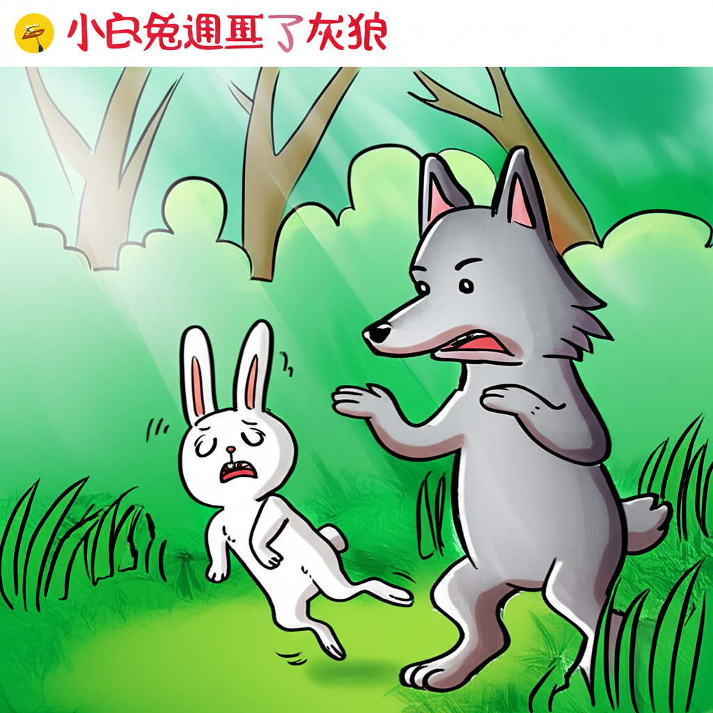 小白兔遇到了灰狼
